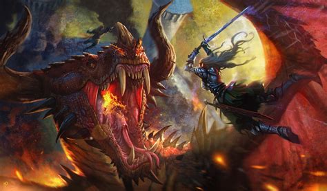 Fantasy Art Dragon Warrior Wallpapers Hd Desktop And Mobile Backgrounds