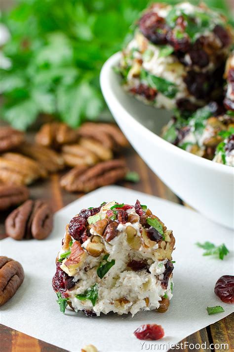 Cranberry Pecan Goat Cheese Balls Recipe From Yummiest