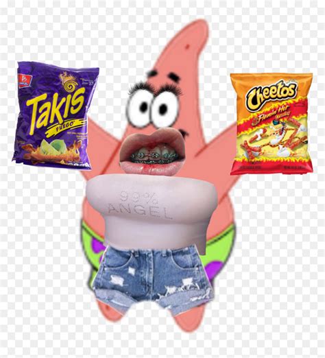 Patrick Star Turned Into A Hot Cheeto Girl Hot Cheetos Stickers On Picsart Dora Hd Png