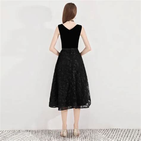 Modest Simple Homecoming Little Black Dress 2020 A Line Princess V