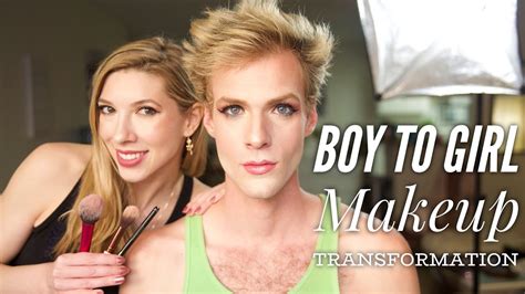 I Turn My Bff Into A Girl Boy To Girl Makeup Transformation Youtube