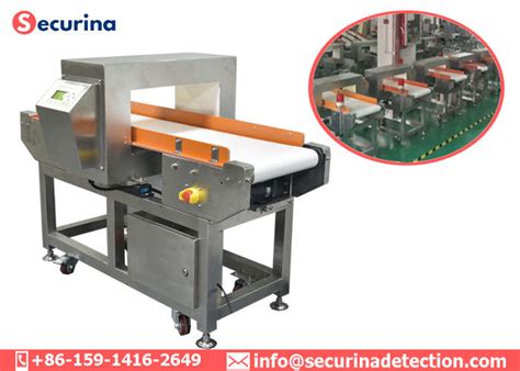 Metal / drink conveyor belt metal detector. Dual Signal Display Industrial Metal Detector Belt ...