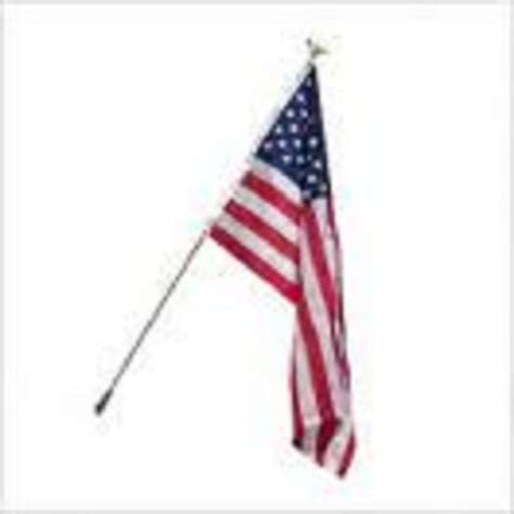 Made In Usa American Flag Pole Set 2 X 3 Poly Cotton Eagle Walmart