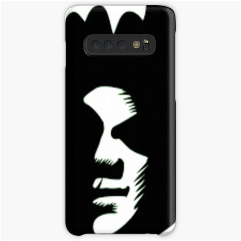 A Black And White Image Of A Mans Face Samsung Snap Case