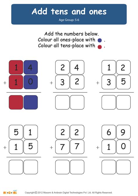 Tens And Ones Worksheet First Grade Number Words And Place Value