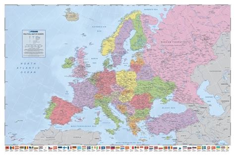 mapa político de europa póster lámina compra en posters es