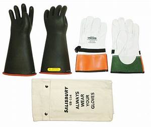 Salisbury Electrical Glove Kit 17 000v Ac 25 500v Dc 14 In Glove Lg