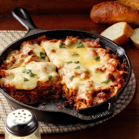 Skillet Lasagna Recipe Dinner With Ground Beef Healthy Lasagna