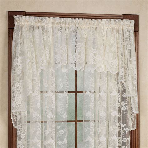 Lace Window Treatments Lorraine Home Hopewell Lace Curtain Panel