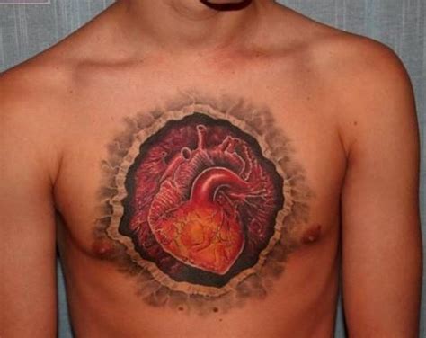 100 Heart Chest Tattoo Design For Women Female Png  2023