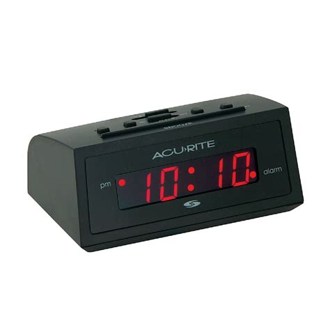 Acurite Black Alarm Clock 72397130028 Ebay