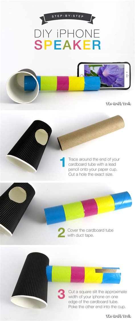 Check this diy iphone speaker out!! DIY iPhone speaker to learn about sound | Cardboard tube crafts, Music crafts, Crafts for teens