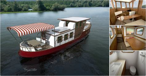 This Tiny Tugboat Features Vintage Glam And Classic Luxury Tiny Houses