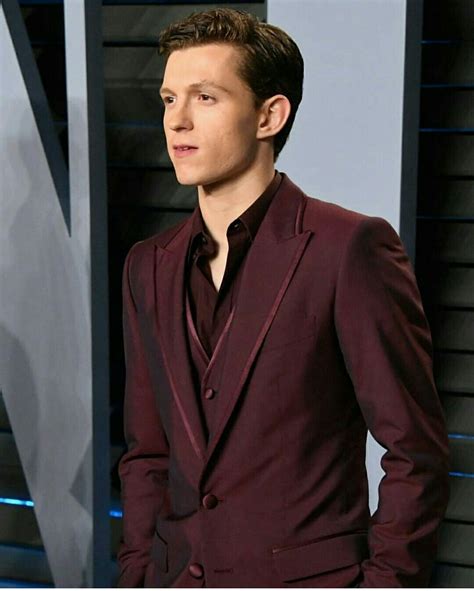 Red And Burgundy Are His Colors Tom Holand Tom Holland Peter Parker