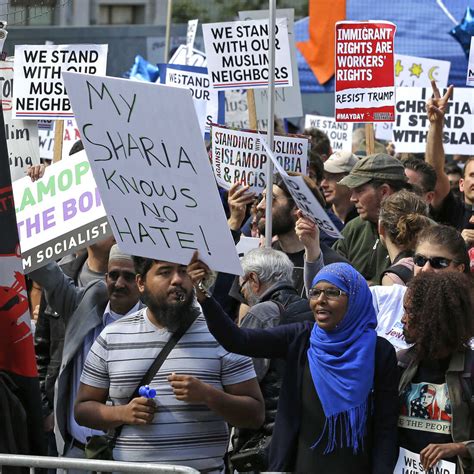 anti sharia marchers met with counter protests around the country the two way npr