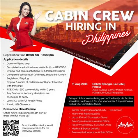 Tony fernandes, group ceo of airasia expressed his pride in the team, i am very proud of what our team of cabin crew has achieved. Air Asia Cabin Crew Recruitment 2018 - Walk in Interview ...