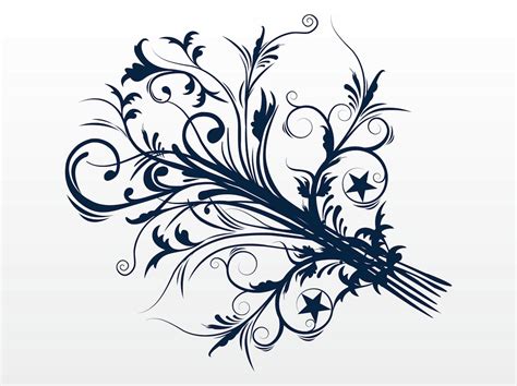 Swirly Flower Vector Art And Graphics