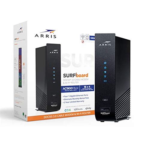 Arris Surfboard 16x4 Docsis 30 Cable Modem Plus Ac1900 Dual Band Wi