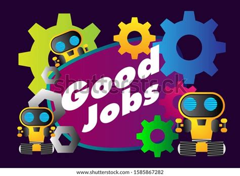 Good Jobs Beautiful Greeting Card Background Stock Vector Royalty Free