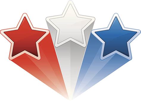 Red White Blue Star Trail Illustrations Royalty Free Vector Graphics