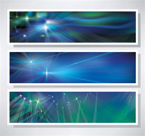 Shiny Blue Style Banners Vector Graphics Vectors Graphic Art Designs In