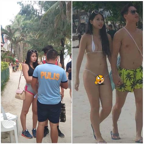 Taiwanese Tourist Fined For Wearing A String Two Piece In Boracay Ofw