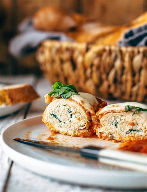 These can be made a day. Baked Mozzarella Chicken Roll Ups - The Cookie Rookie