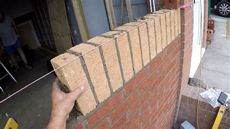 Bricklaying Soldier Course Old Boy Style Garage Conversion Part 10