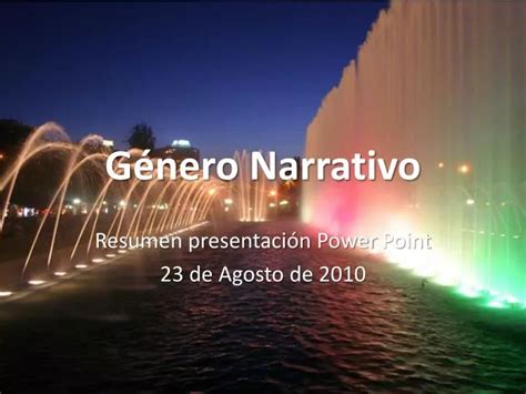 Ppt Género Narrativo Powerpoint Presentation Free Download Id861221