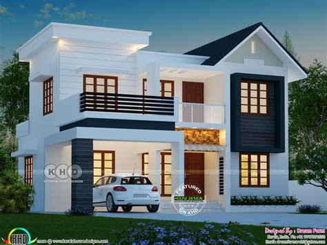 Tamil nadu, india houses and holiday rentals. 4 BHK 1763 square feet modern house plan | Beautiful house ...