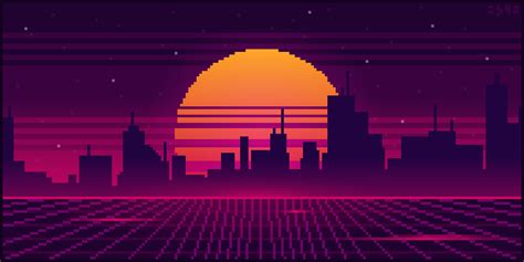 Pixel Vaporwave Wallpaper By Snow Hex On Newgrounds