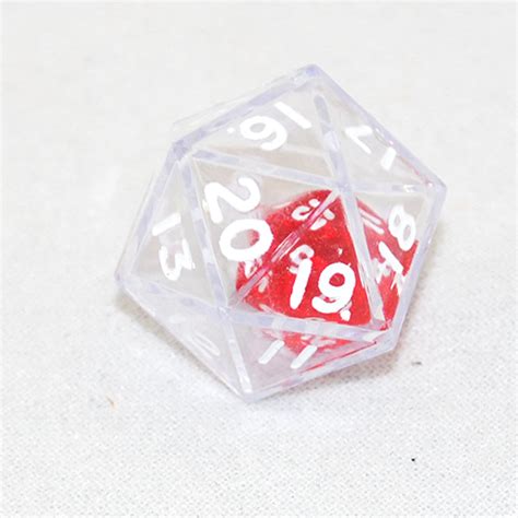 Clear Double 20 Sided Dice Game Master Dice