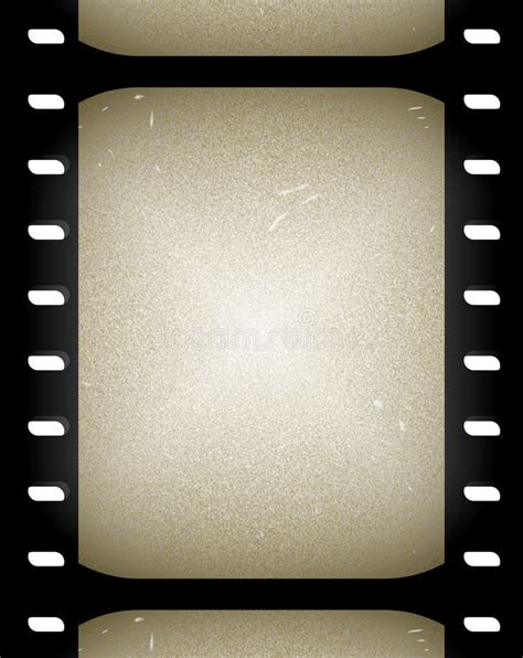 Old Film Or Movie Frames Roll Of Old Overexposed Black And White Film
