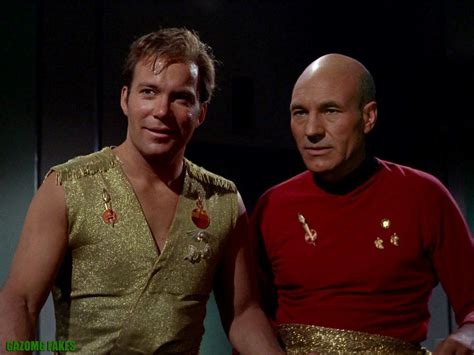 Kirk And Picard Star Trek Images Star Trek Art Star Trek Uniforms