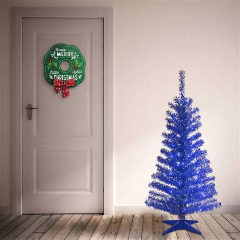 4ft Pre Lit Tinsel Artificial Christmas Tree Clear Lights Michaels