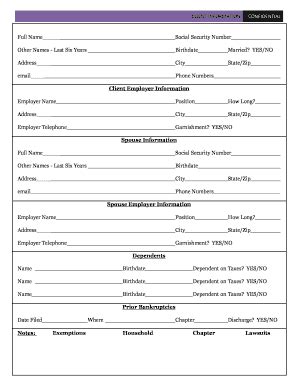 There are a lot of legal client intake methods available, all of which involve capturing the necessary information. 22 Printable client intake form law firm pdf Templates ...