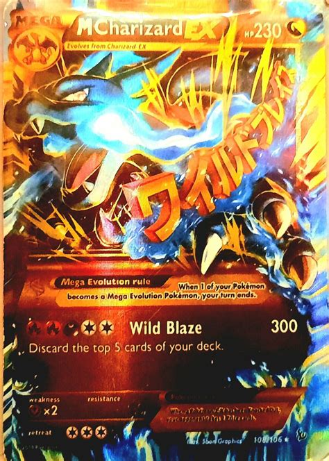 2014 Pokemon Xy Flashfire Secret Rare M Charizard Ex 108106 Psa 10