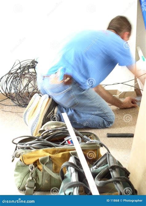 Tradesman working stock photo. Image of hard, carpet, installer - 11868
