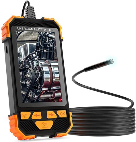 AMERICAN MUTT TOOLS Fiber Optic Camera Snake - 6.5FT 5.5mm 1080p HD USB