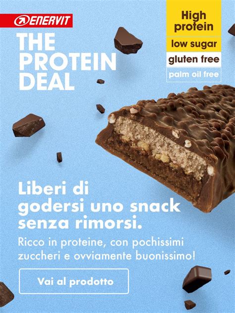 Snack Proteici Per Una Vita Attiva Enervit The Protein Deal