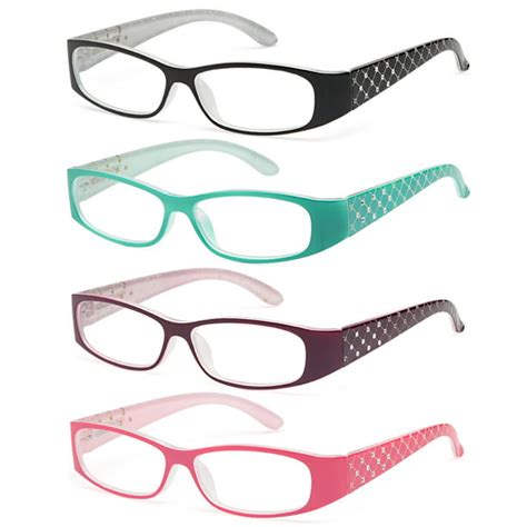 Altec Vision Spring Hinge 1 00 Reading Glasses For Women Pack Of 4