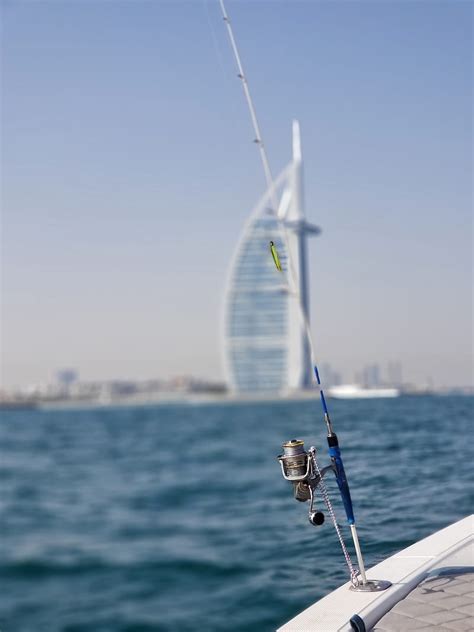 Burj Al Arab Boat Dubai Fish Fishing Reel Rod Hd Phone Wallpaper