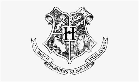 Download Hogwarts Logo Vector Hogwarts Crest Black And White