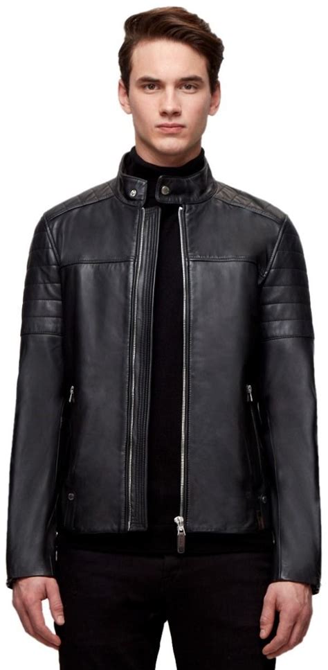 Mens Black Leather Jackets Dune Rudsak Leather Jacket Leather