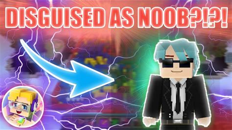 Disguised As Noob Bedwars 😳😲 Blockman Go Blocky Mods Youtube