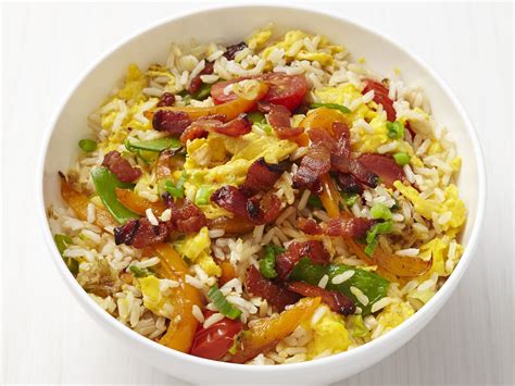 Fried Rice With Bacon Recipe Food Network Recipes Brown Rice