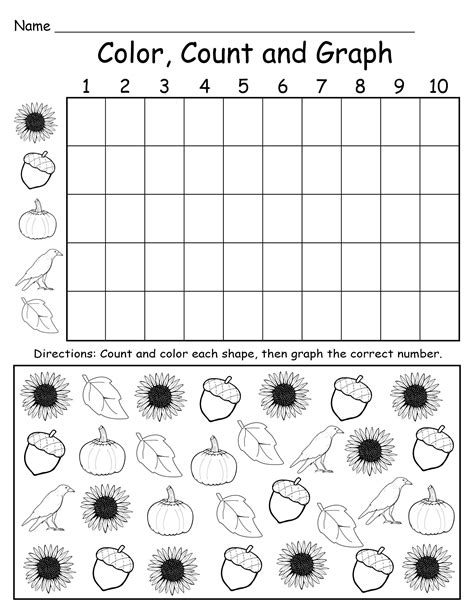 Brilliant Free Printable Kindergarten Graphing Worksheets Preschool Summer