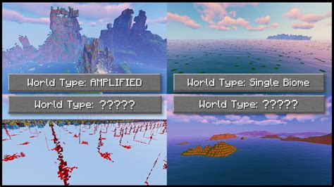 Minecraft All World Types Youtube