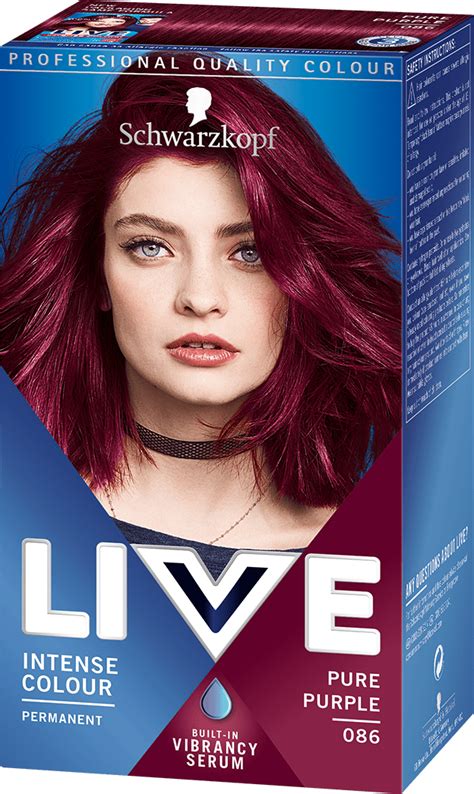 Home hair dye is a cosmetic product that can change the color of your hair or hide stray grays. 086 Pure Purple Hair Dye by LIVE | LIVE Colour Hair Dye ...