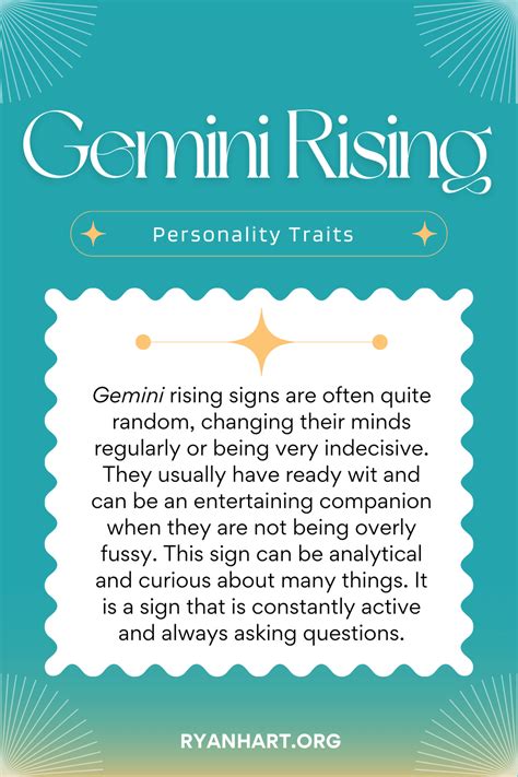 Gemini Rising Sign And Ascendant Personality Traits Ryan Hart